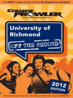 University of Richmond 2012