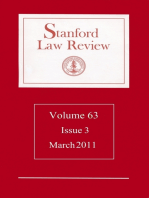 Stanford Law Review: Volume 63, Issue 3 - March 2011