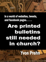 Are printed bulletins still needed in the church?