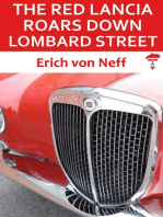 The Red Lancia Roars Down Lombard Street