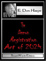 The Demon Registration Act Of 2024