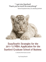 EssaySnark's Strategies for the 2011-'12 MBA Application for the Stanford Graduate School of Business