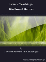 Islamic Teachings: Disallowed Matters