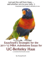 EssaySnark's Strategies for the 2011-'12 MBA Admissions Essays for UC-Berkeley Haas