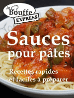 JeBouffe-Express Sauces pour pâtes. Recettes faciles et rapides à préparer