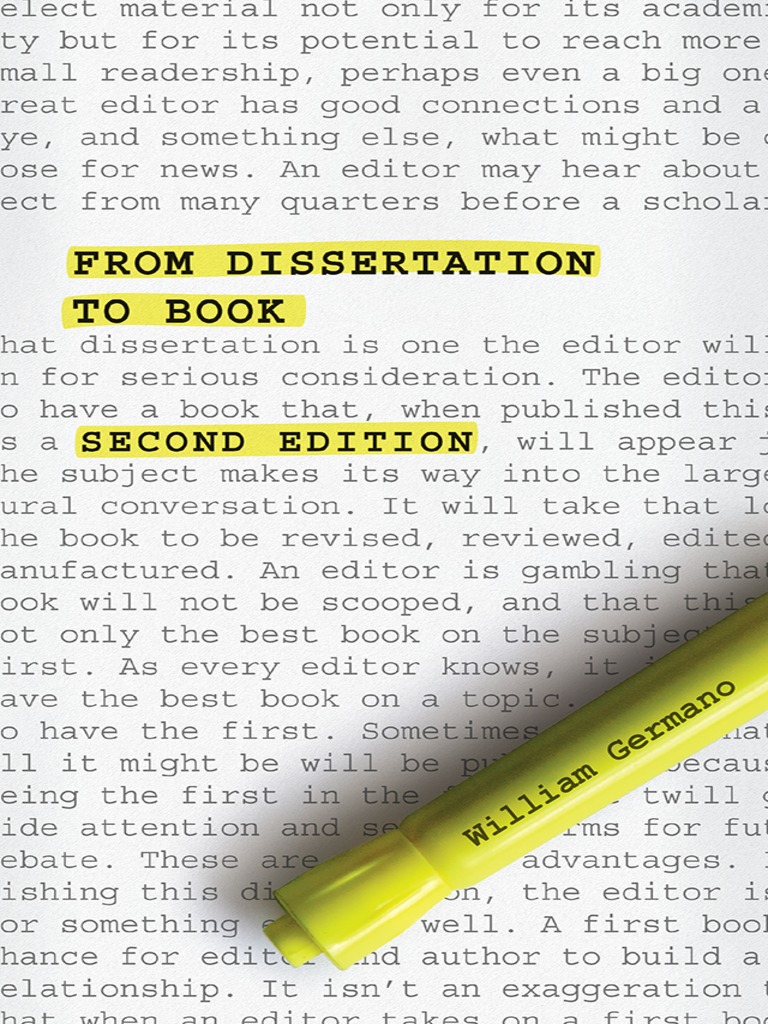 How to turn a dissertation into a book