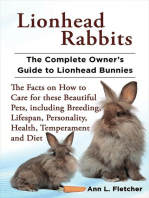 Lionhead Rabbits, The Complete Owner’s Guide to Lionhead Bunnies, The Facts on How to Care for these Beautiful Pets, including Breeding, Lifespan, Personality, Health, Temperament and Diet