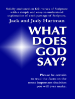 What Does God Say?