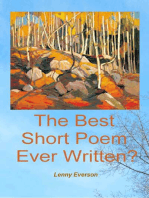 The Best Short Poem Ever Written?