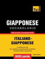 Vocabolario Italiano-Giapponese per studio autodidattico: 9000 parole