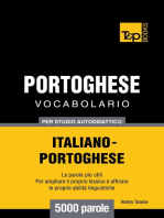 Vocabolario Italiano-Portoghese per studio autodidattico: 5000 parole