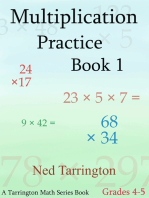 Multiplication Practice Book 1, Grades 4-5