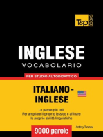 Vocabolario Italiano-Inglese americano per studio autodidattico: 9000 parole