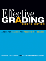 Effective Grading: A Tool for Learning and Assessment in College