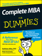 Complete MBA For Dummies