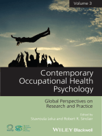 Contemporary Occupational Health Psychology: Global Perspectives on Research and Practice