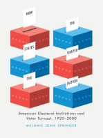 How the States Shaped the Nation: American Electoral Institutions and Voter Turnout, 1920-2000