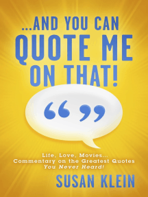 And You Can Quote Me on That! by Susan Klein - Ebook | Scribd
