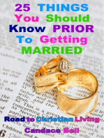 25 Things You Should Know Prior to Getting Married: Road to Christian Living