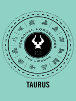 Taurus: Personal Horoscopes 2013