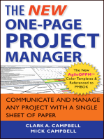 The New One-Page Project Manager: Communicate and Manage Any Project With A Single Sheet of Paper