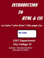 Introduction to HTML & CSS