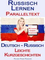 Russisch Lernen - Paralleltext - Leichte Kurzgeschichten (Deutsch - Russisch)