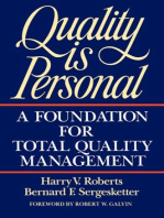 Quality Is Personal: A Foundation For Total Quality Management