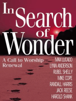 In Search of Wonder: A call to worship renewal
