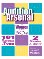 Audition Arsenal for Women in their 30's: 101 Monologues by Type, 2 Minutes & Under