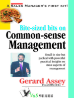 Bite-sized bits on Common Sense Management