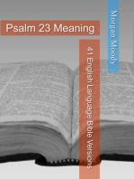 Psalm 23 Meaning: 41 English Language Bible Versions with Translation Notes