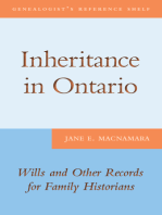 Inheritance in Ontario: Wills and Other Records for Family Historians