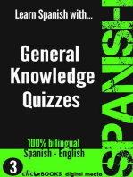 Learn Spanish with General Knowledge Quizzes #3: SPANISH - GENERAL KNOWLEDGE WORKOUT, #3