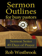 Sermon Outlines for Busy Pastors: 40 Days of Prayer: Sermon Outlines for Busy Pastors, #12