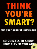 Think You're Smart? #1: THINK YOU'RE SMART? Quiz Books, #1