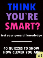 Think You're Smart? #2: THINK YOU'RE SMART? Quiz Books, #2