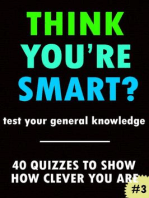 Think You're Smart? #3: THINK YOU'RE SMART? Quiz Books, #3