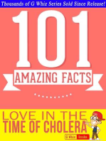 Love In The Time Of Cholera - 101 Amazing Facts You Didn't Know