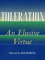 Toleration: An Elusive Virtue