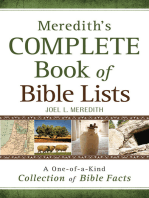 Meredith's Complete Book of Bible Lists
