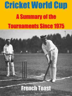Cricket World Cup: A Summary of the Tournaments Since 1975