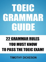 TOEIC Grammar Guide: 22 Grammar Rules You Must Know To Pass The TOEIC Exam!