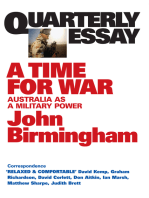 Quarterly Essay 20 A Time for War
