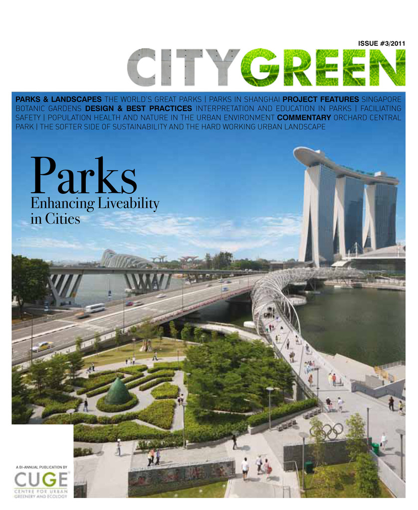 Parks: Enhancing Liveability in Cities, Citygreen Issue 3 by Centre for ...