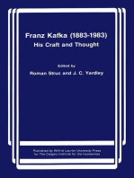 Franz Kafka (1883-1983): His Craft and Thought