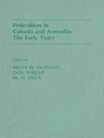 Federalism in Canada and Australia