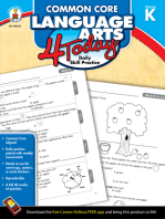 Common Core Language Arts 4 Today, Grade K: Daily Skill Practice