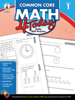 Common Core Math 4 Today, Grade 1: Daily Skill Practice