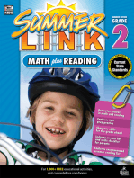 Math Plus Reading Workbook: Summer Before Grade 2